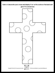 Beautiful!! FREE Printable Cross Coloring Pages - The Art Kit