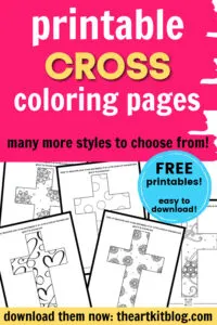 free printable cross coloring pages - The Art Kit