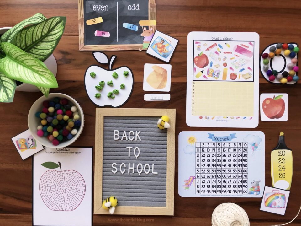 Memory Match Game: School Supply Edition! Free Printables! - The Art Kit