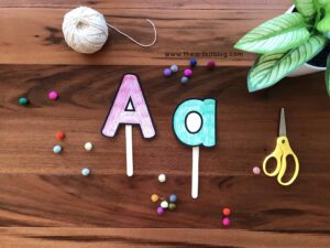 Free Printable Upper and Lower Case Alphabet Templates - The Art Kit
