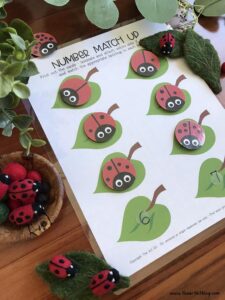CUTE Ladybug Number Match {FREE PRINTABLE!} - The Art Kit