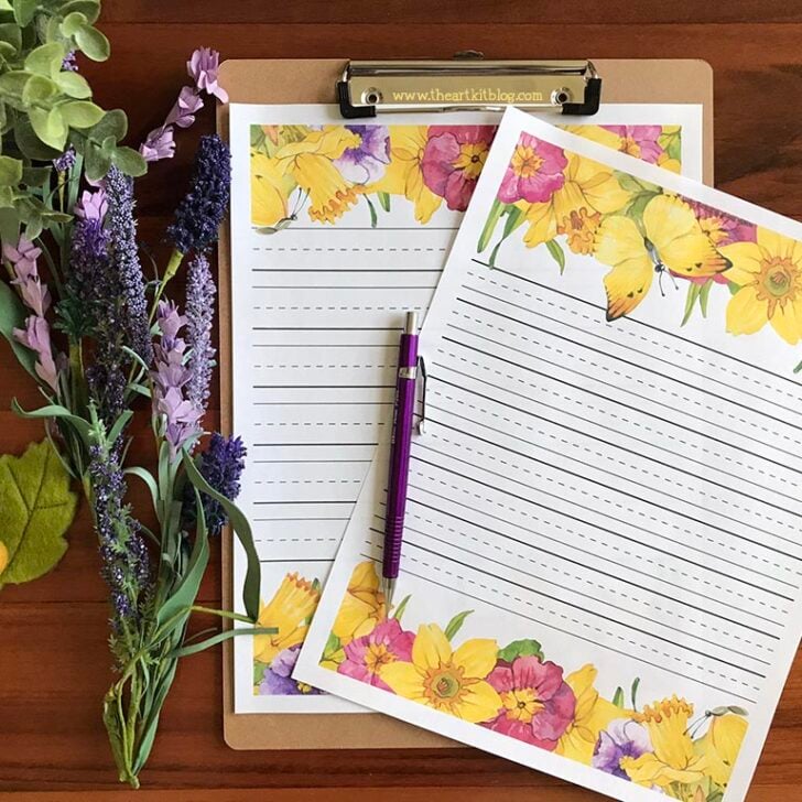 Printable Paper Lined Archives - The Art Kit
