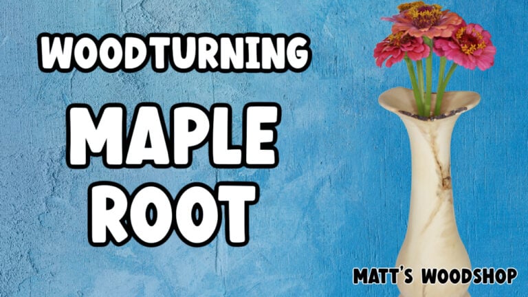 Woodturning a maple root vase Matts Woodshop