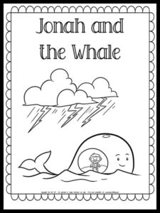 Mini Jonah and the Whale Coloring Pages {FREE PRINTABLE DOWNLOAD ...