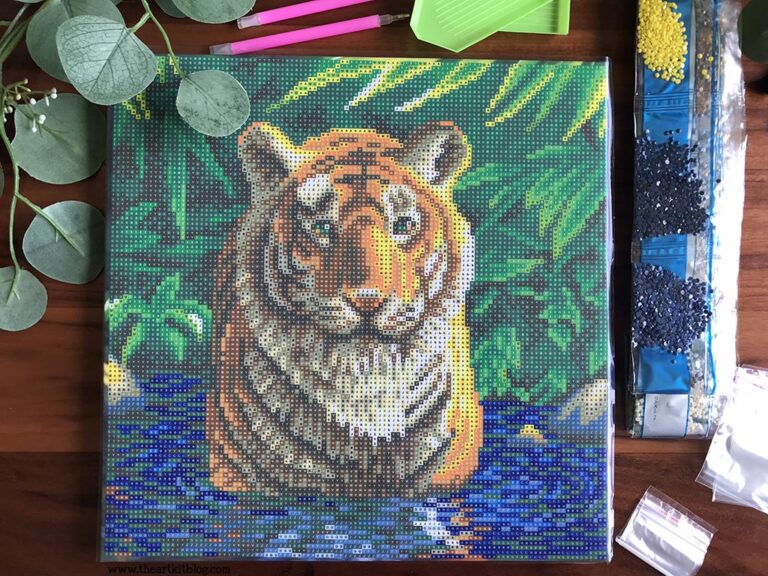 Tiger Pool Crystal Art Kit timberdoodle review 4