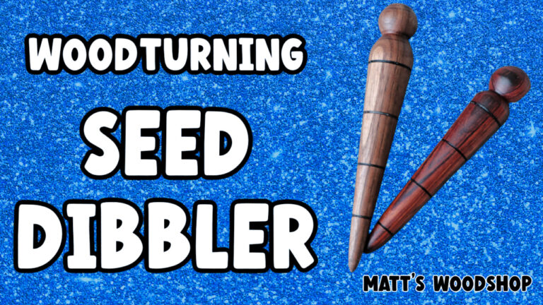 woodturning seed dibbler garden dibber