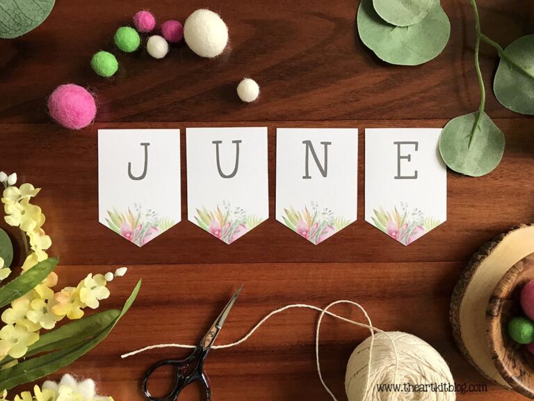 june banner printable
