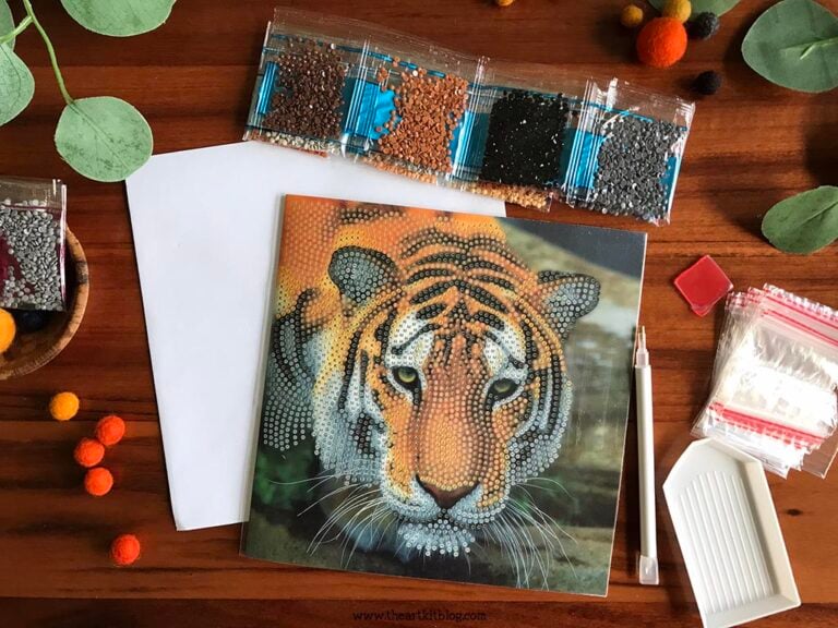 timberdoodle review Tiger Crystal Art Card Kit