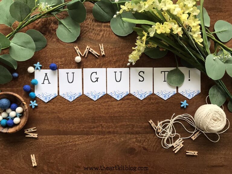 august banner the art kit printable download 2