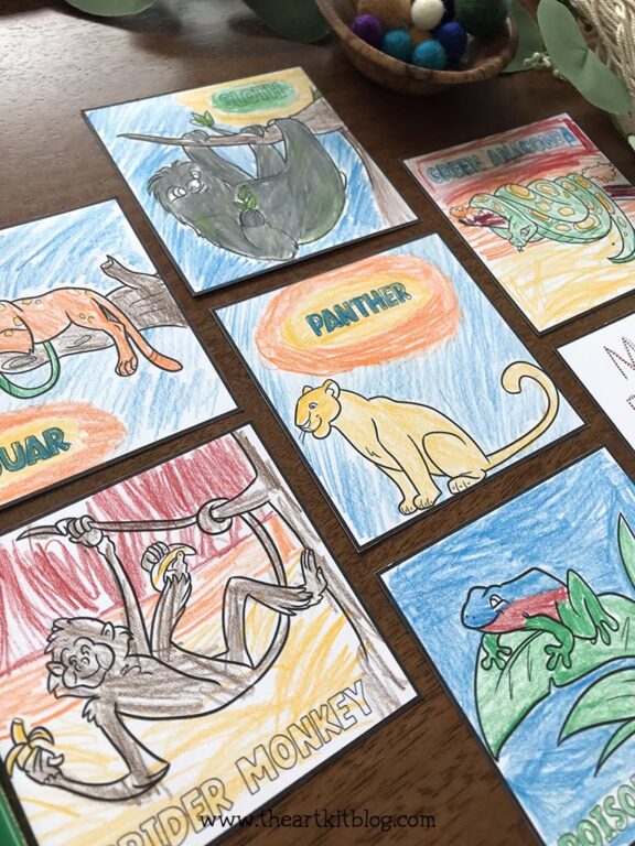 Mini Rainforest Animal Coloring Pages {FREE PRINTABLE DOWNLOAD!} - The ...