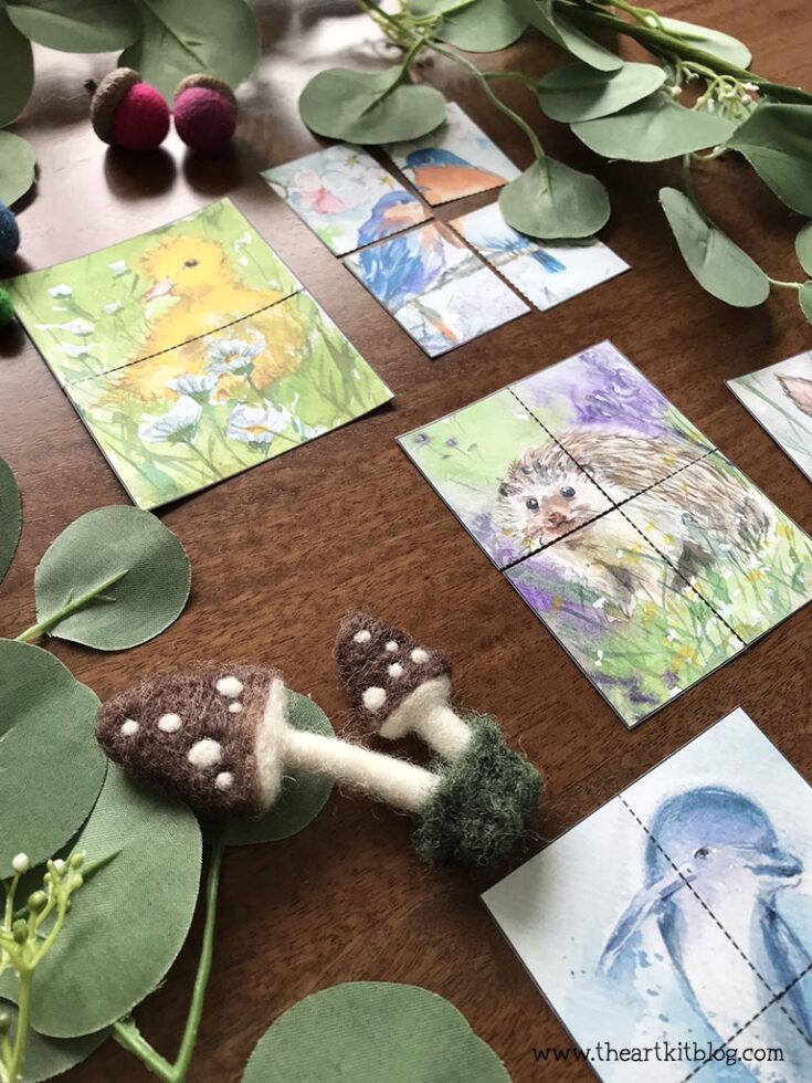 CUTE Animal Puzzles! {FREE Printable Download} - The Art Kit