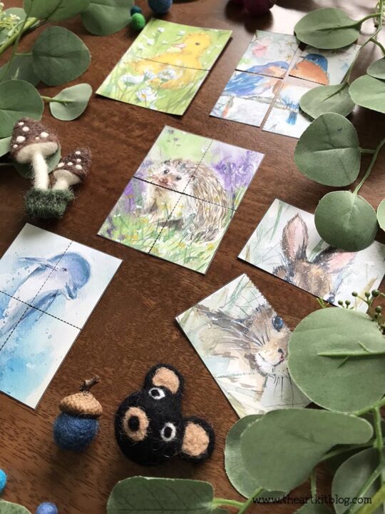CUTE Animal Puzzles! {FREE Printable Download} - The Art Kit