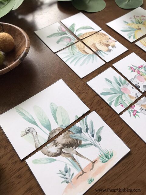 CUTE! Australian Animals FREE Printable Puzzles (Instant Download ...