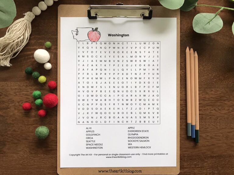 washington state wordsearch coloring page printable 1 download
