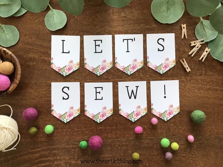 lets sew sewing banner printable download the art kit 5