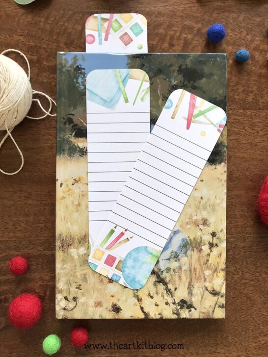 Free Printable Bookmarks {School-Supply Theme!} - The Art Kit