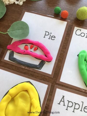Fall Playdough Mats (Free Printable) - The Art Kit