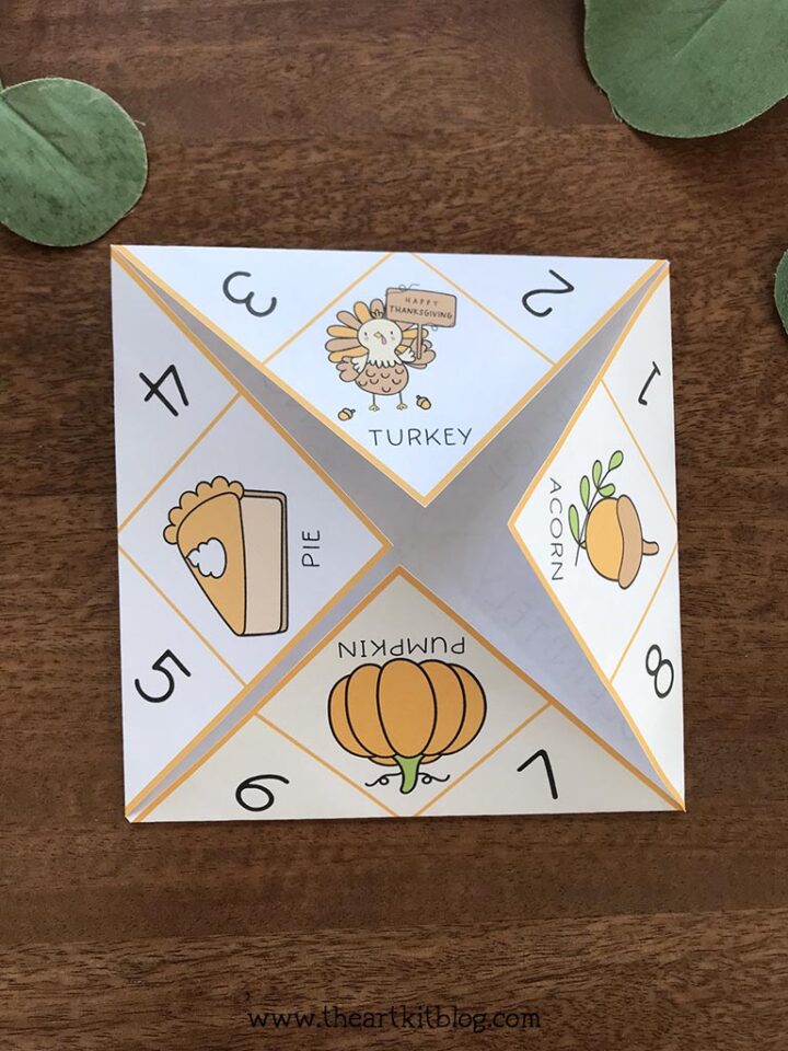 Thanksgiving Finger Game {Free Printable} - The Art Kit