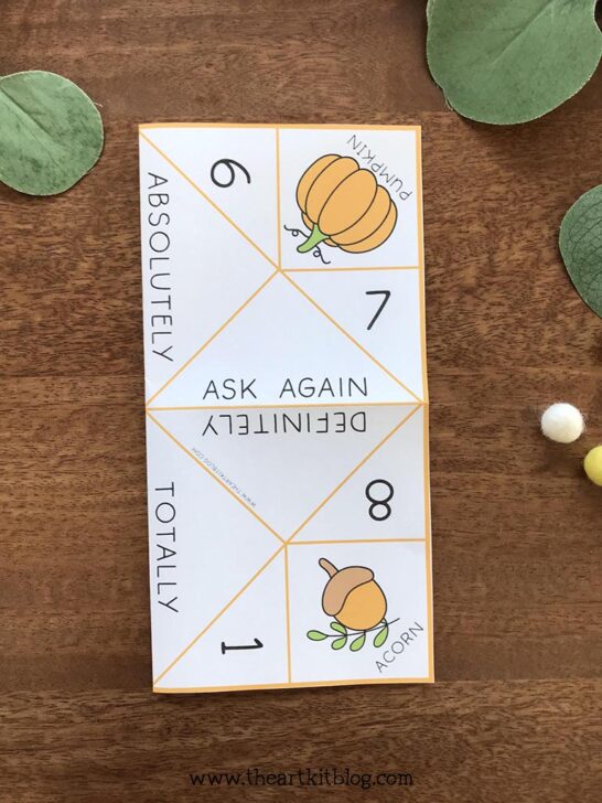 Thanksgiving Finger Game {Free Printable} - The Art Kit