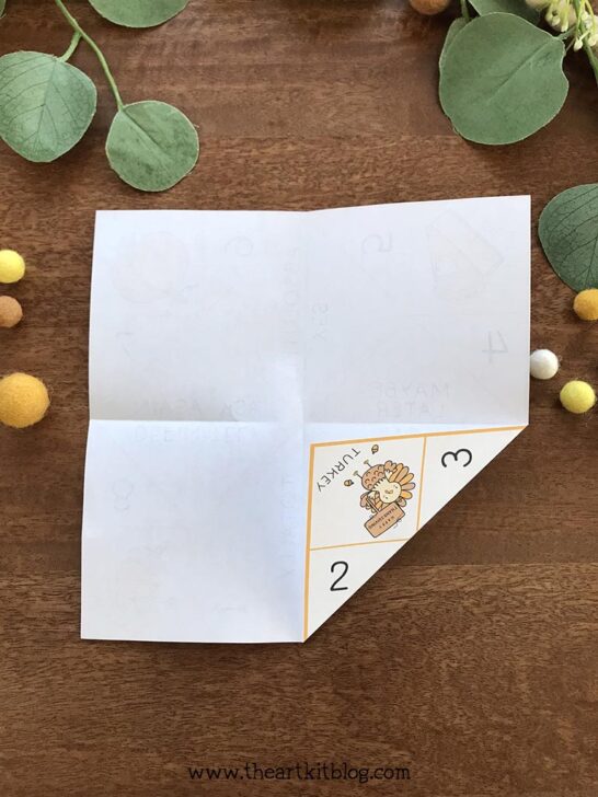 Thanksgiving Finger Game {Free Printable} - The Art Kit
