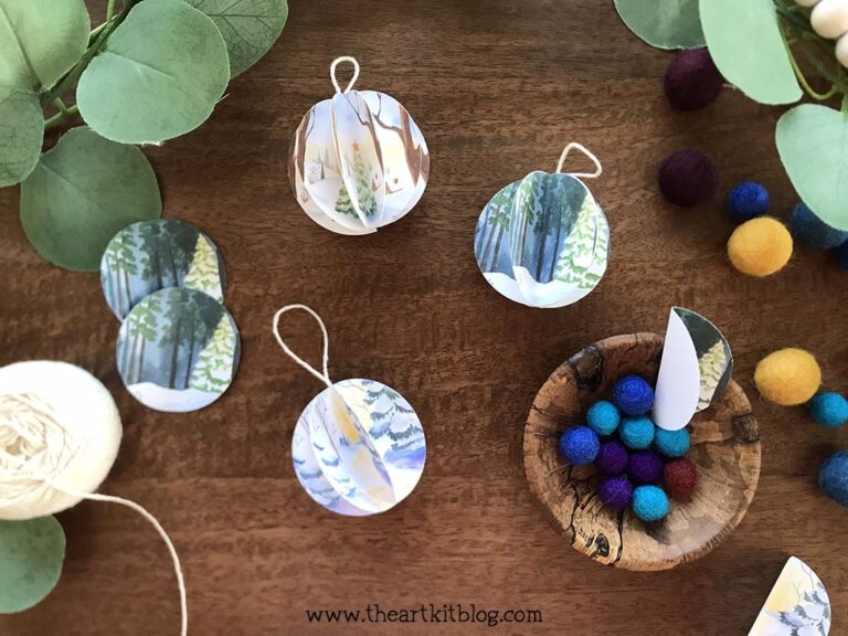 christmas ornaments the art kit decorations 3d paper craft 6