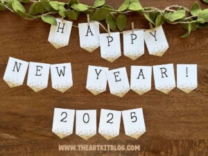 happy new year 2025 banner printable