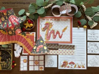 Chinese New Year Dragon Paper Craft {FREE PRINTABLE!} - The Art Kit