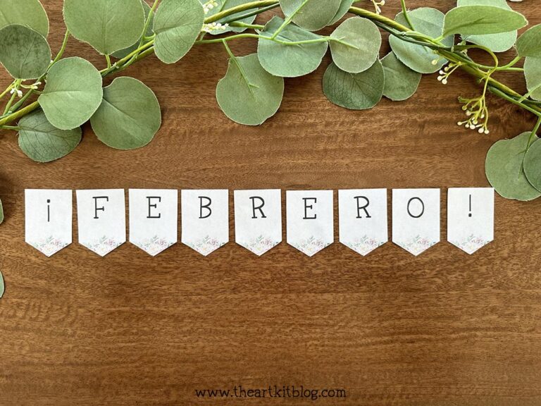 february banner febrero printable the art kit
