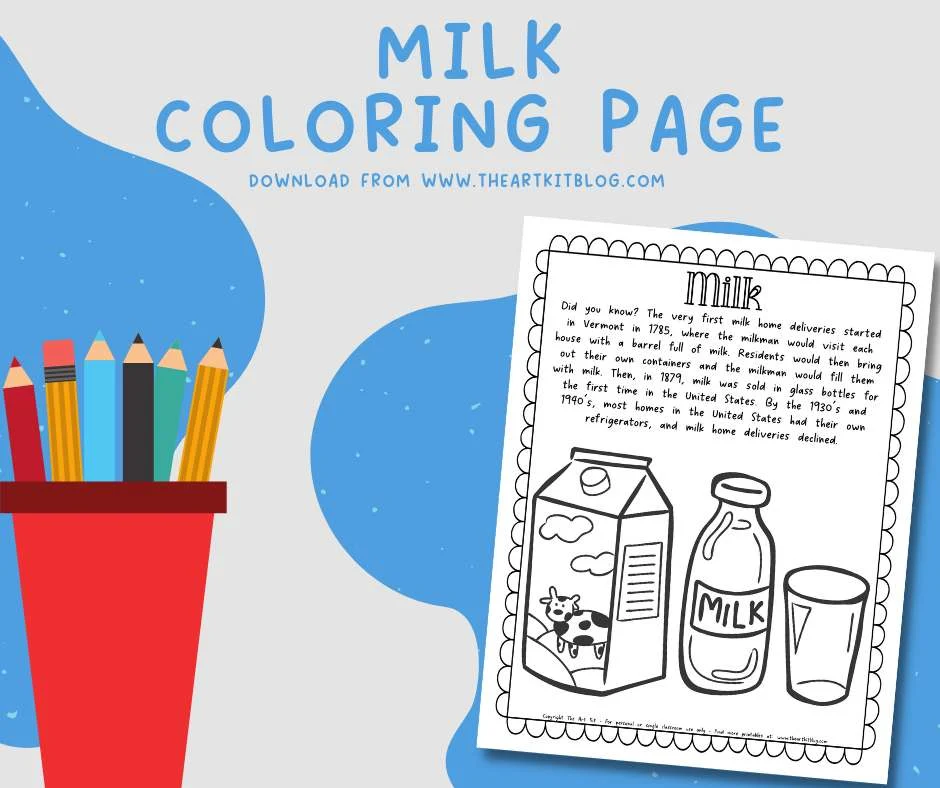 national milk day fact coloring page_the art kit free printable