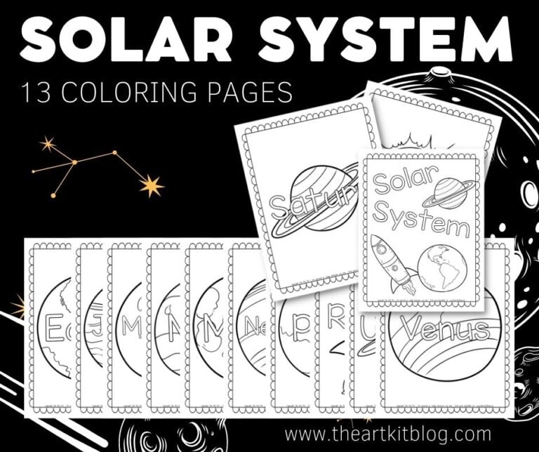 outer space solar system coloring pages free printables