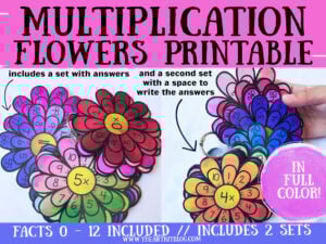 waldorf multiplication flowers printable math