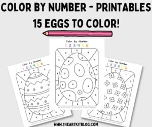 easter colour by number worksheets pdf printables