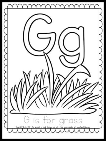 Spring Alphabet Letters Coloring Pages {FREE PRINTABLES!} - The Art Kit