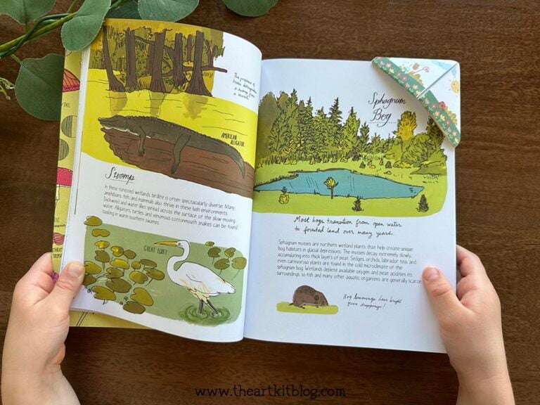 printable kids reading cute spring corner bookmark_the art kit 2