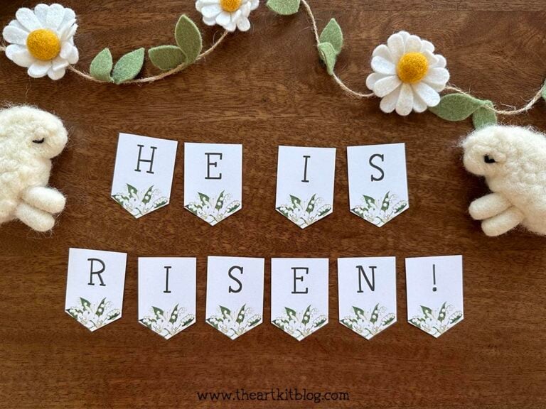 he is risen printable banner