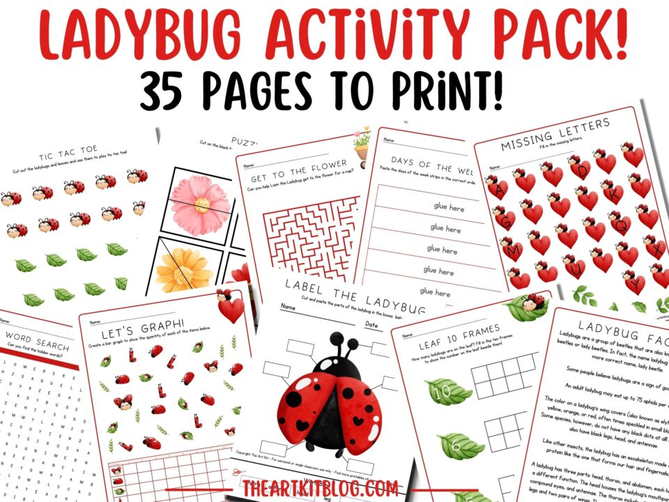 FREE Printable Fishing Worksheets - 35 Page Pack! - The Art Kit