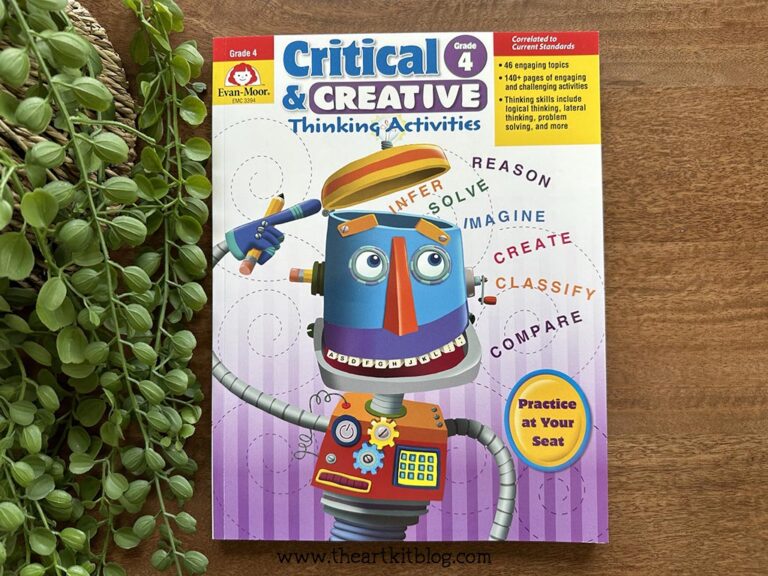critical and creative thinking activities 4 workbook evan moor timberdoodle review the art kit 2
