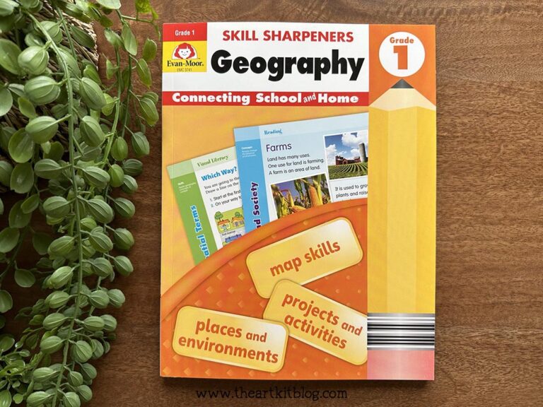 evan moor skill sharpeners geography grade 1 book review timberdoodle the art kit 7