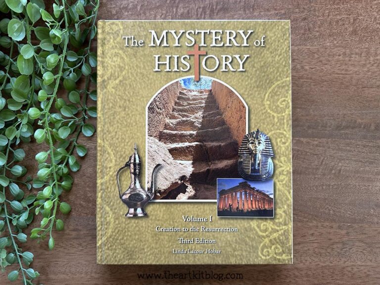 mystery of history timberdoodle book review_the art kit 1