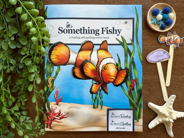 Today is release day for Something Fishy, our brand-new reading and spelling review book!