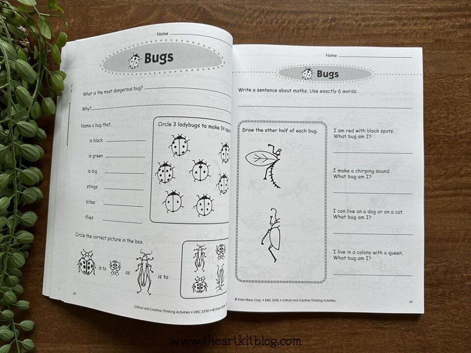 Evan-Moor Critical and Creative Thinking Activities Grade 2: Book ...