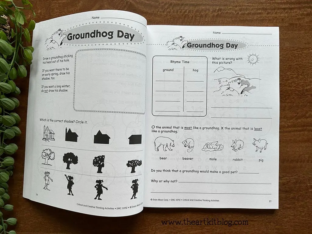 evan moor critical and creative thinking activities grade 2 timberdoodle review_the art kit 3