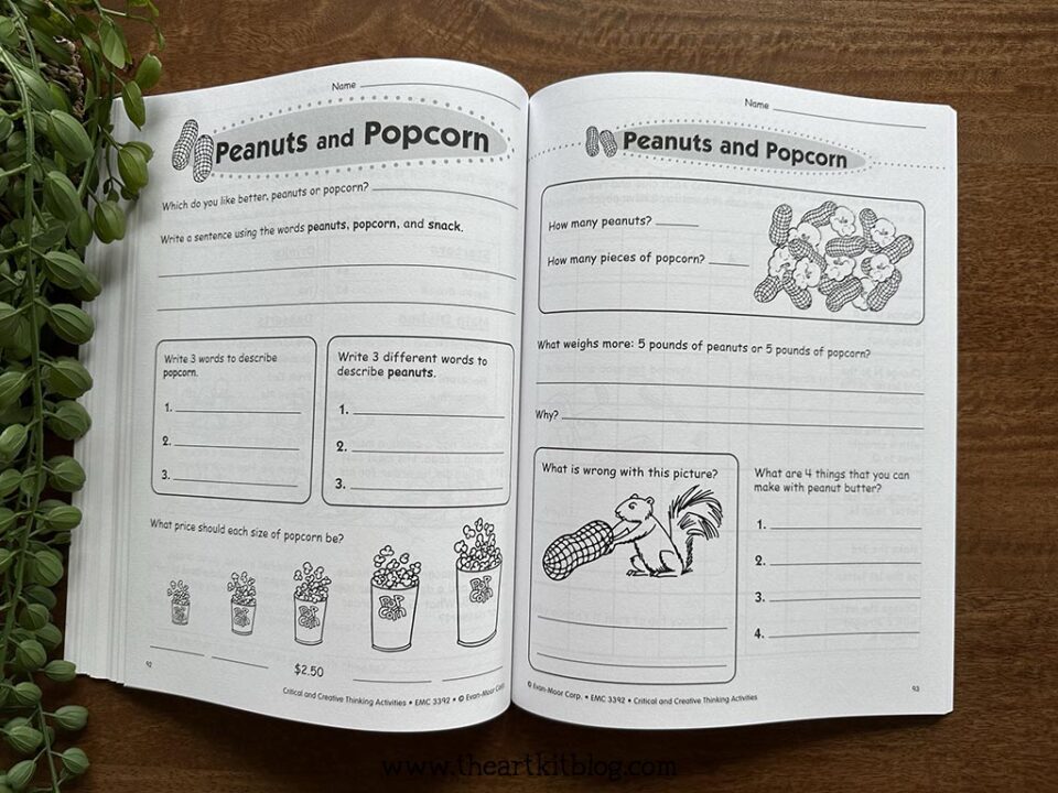 Evan-Moor Critical and Creative Thinking Activities Grade 2: Book ...