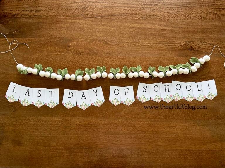last day of school banner printable_the art kit 1
