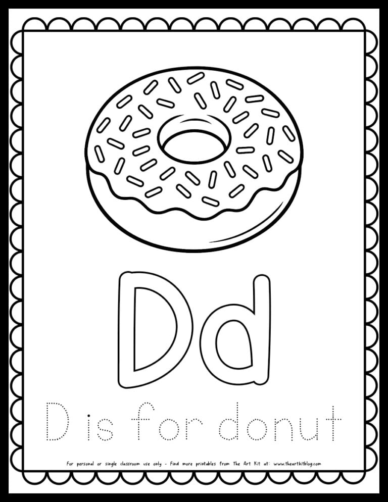 letter-d-is-for-donut-alphabet-coloring-pages_the-art-kit