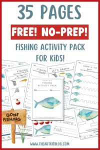 FREE Printable Fishing Worksheets - 35 Page Pack! - The Art Kit