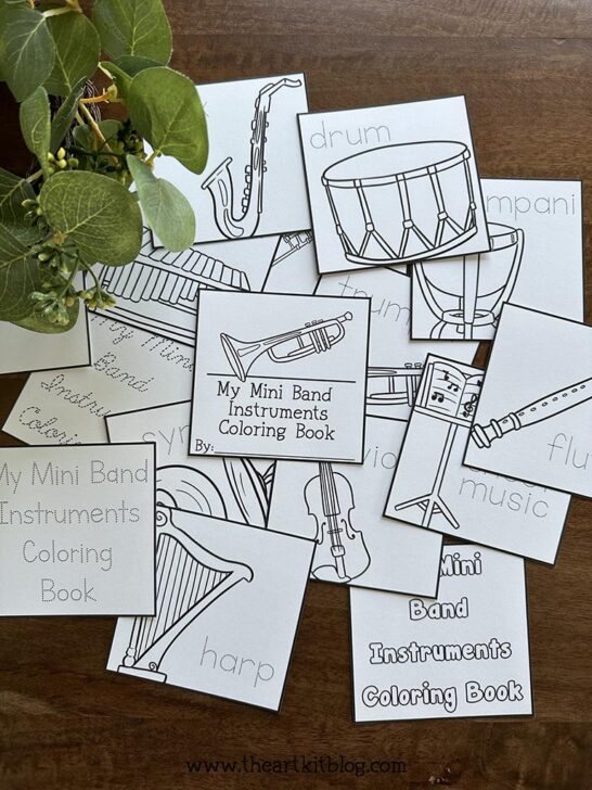 Marimba Coloring Page FREE PRINTABLE Download - The Art Kit