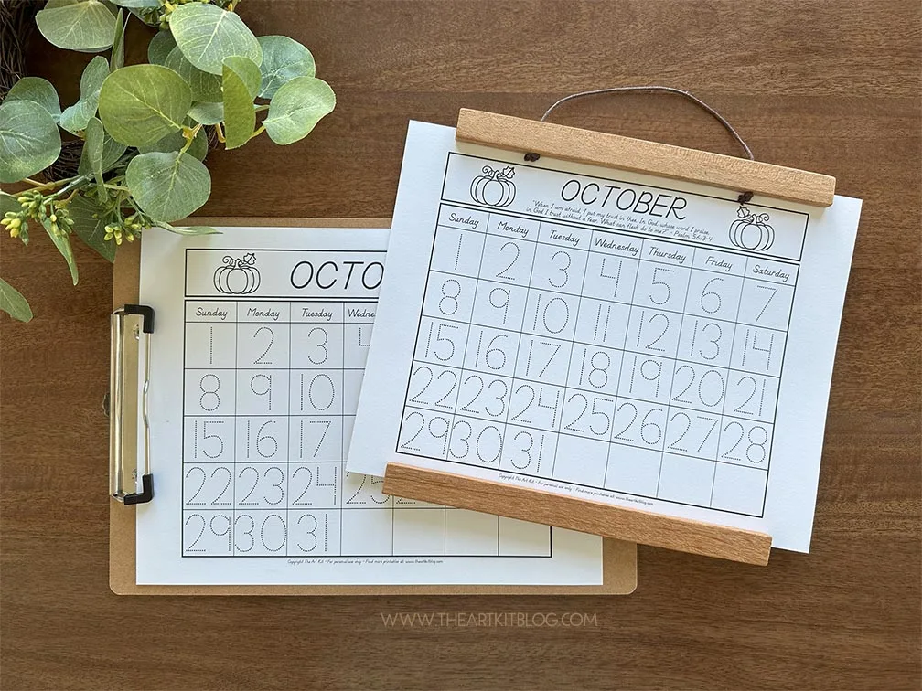 October 2023 Calendar (Plain and with Bible Verse) {FREE PRINTABLE DOWNLOAD!}  - The Art Kit