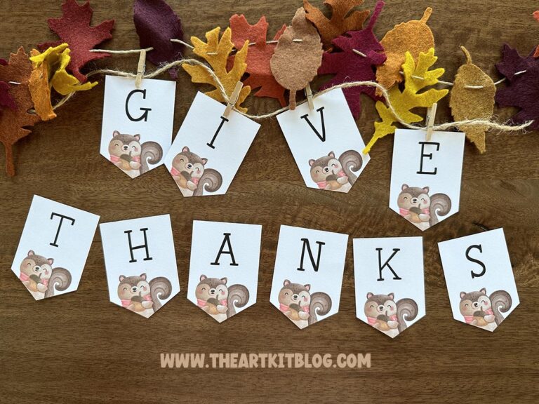 give thanks free printable banner_the art kit 2
