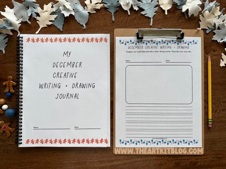 december writing prompts journal winter language arts_the art kit 5
